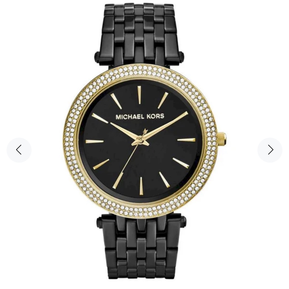 Michael Kors MK3322 Darci Watch - Black and Gold